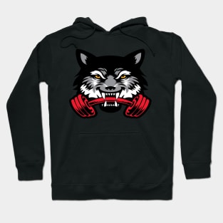 Wolf sport and fitness lovely blend drawing cute cool colorful Hoodie